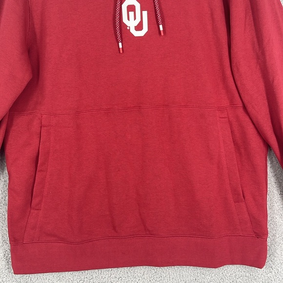 Air Jordan Oklahoma University Dri-Fit hoodie maroon kangaroo pocket men’s Large - Picture 3 of 14